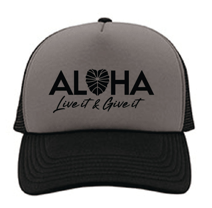 AG LIVE IT & GIVE IT TRUCKER CAP BLK/GRY