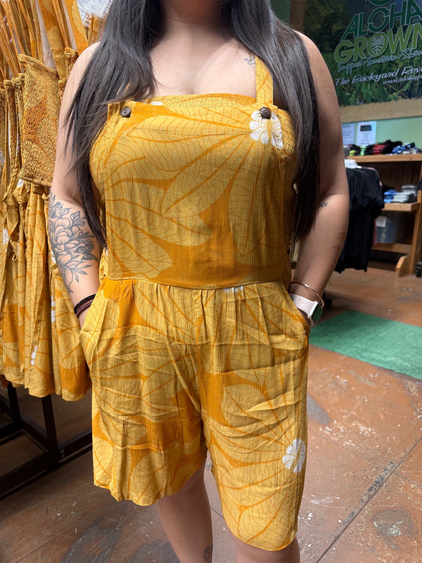 Women's Naupaka Shortalls and Tube Top