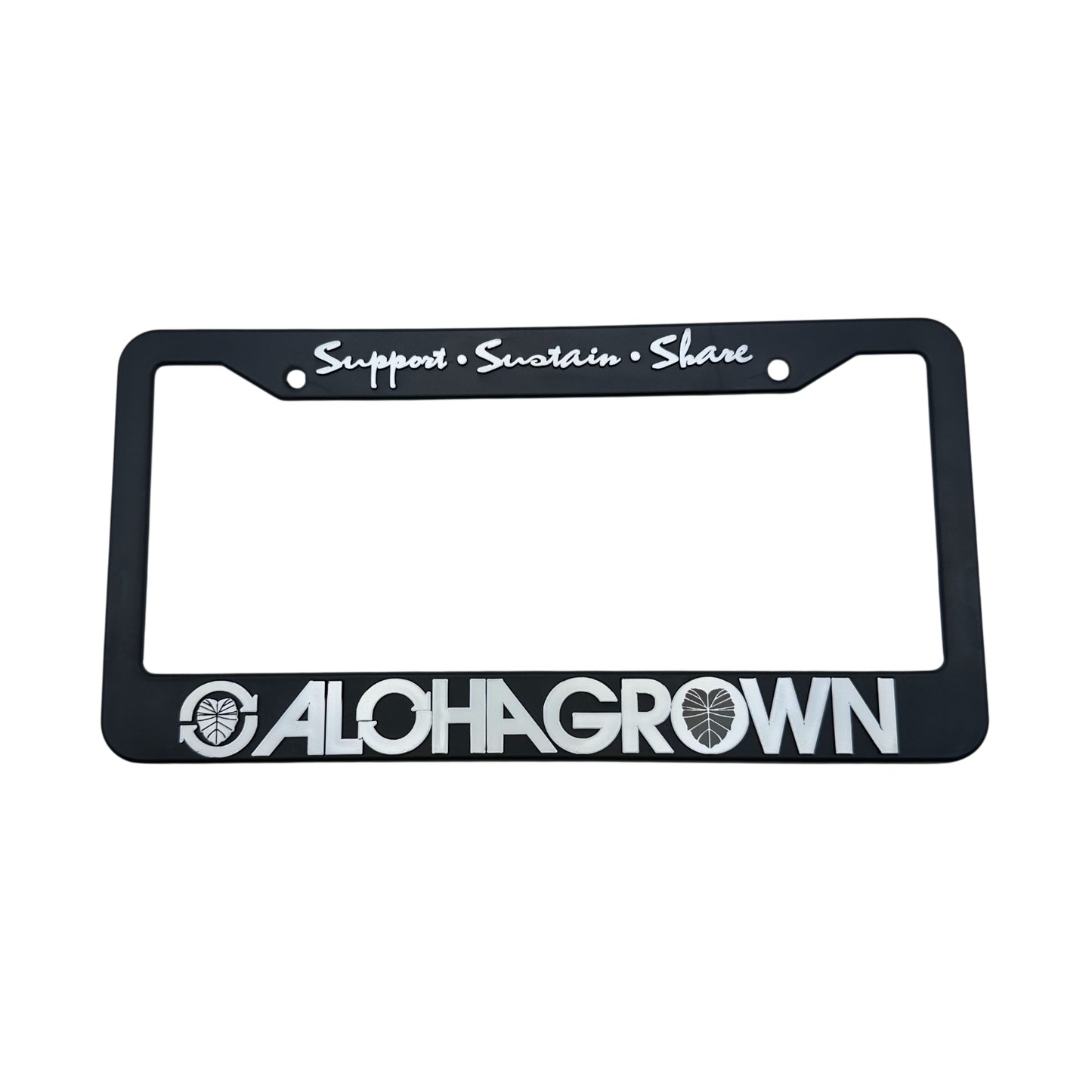 White License Plate Cover
