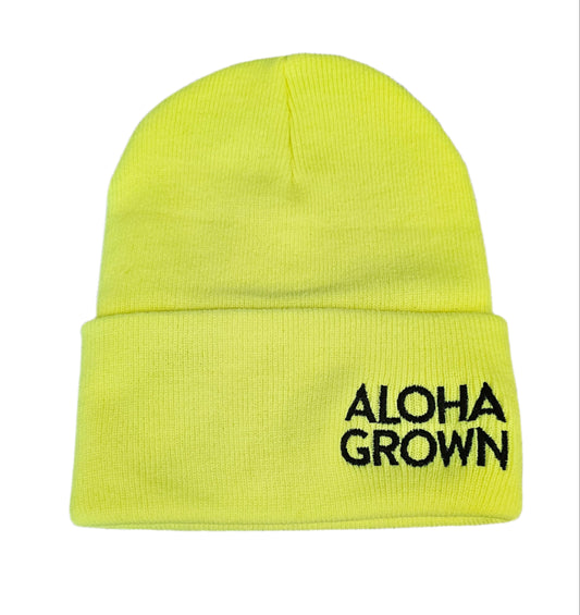 AG NEON YELLOW BEANIE