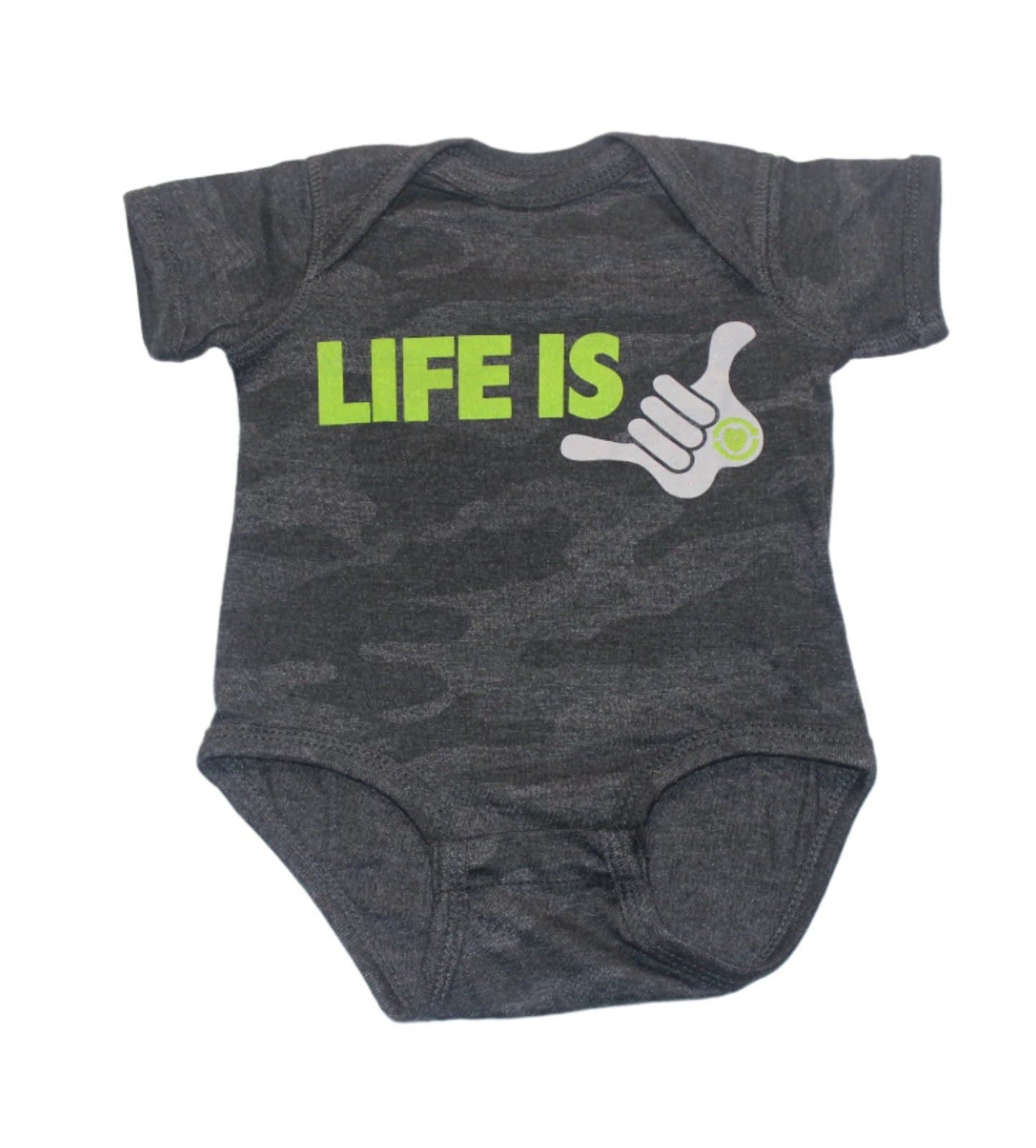 AG LIFE IS SHAKA CAMO ONESIE