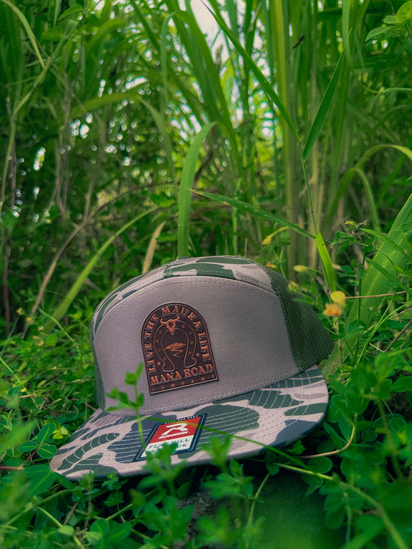 MRC Live the Mauka Life Leather Patch Cap