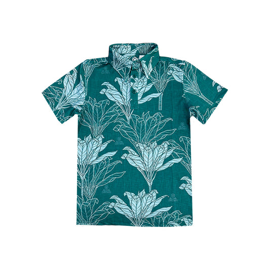 Ti Leaf Youth Polo Green
