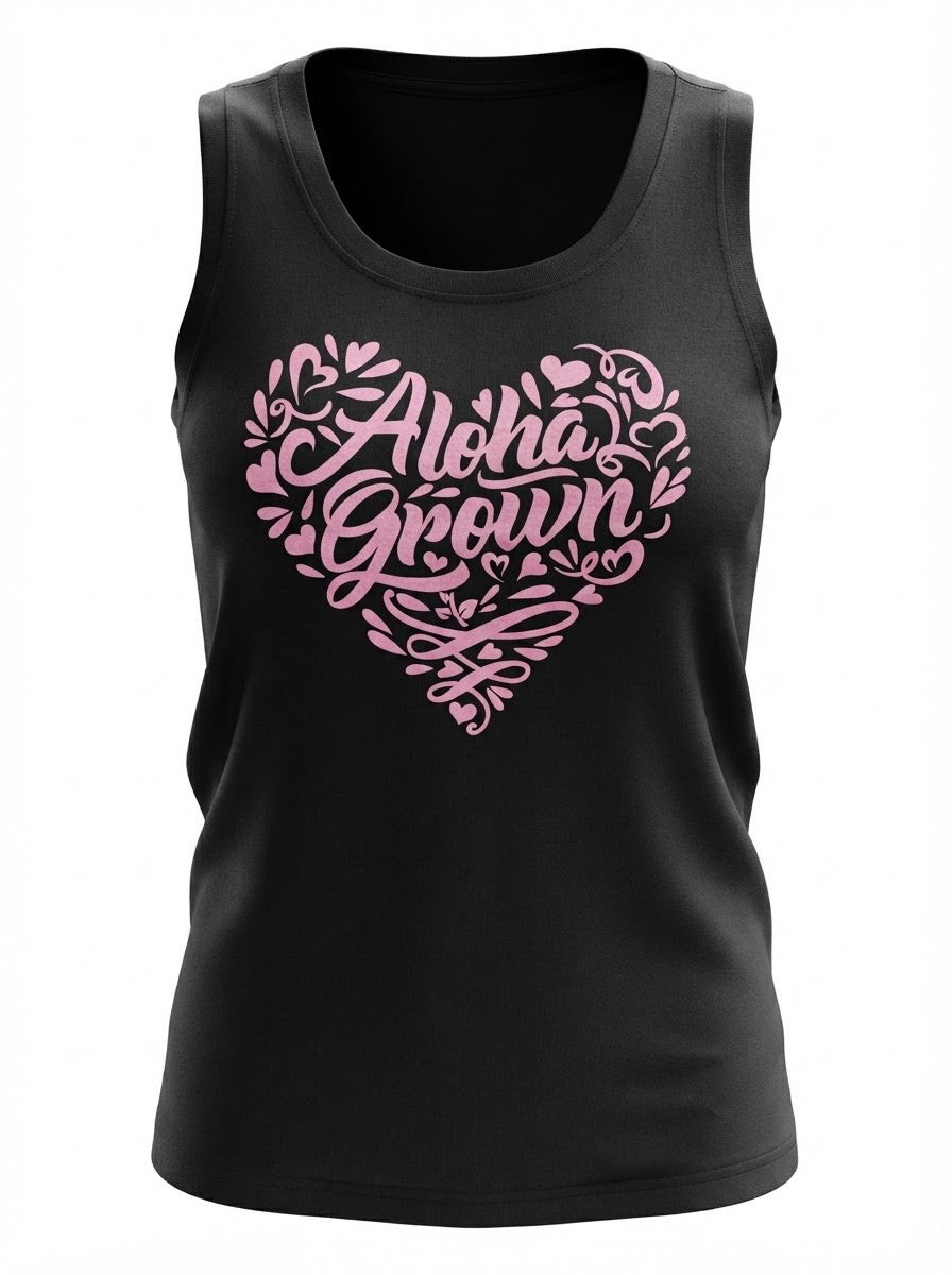 Women's Heart Logo Tank Top (Black)