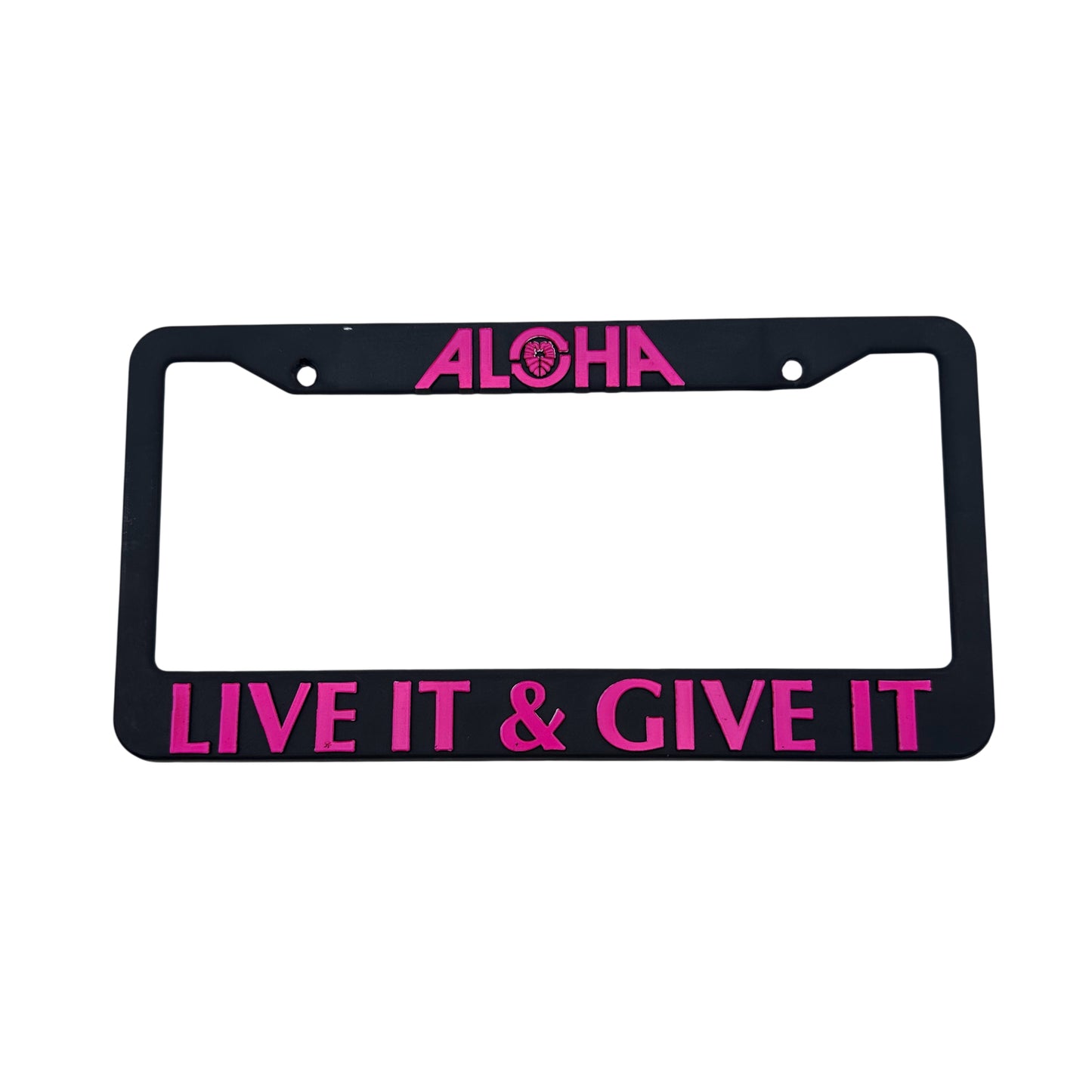 Pink License Plate Cover