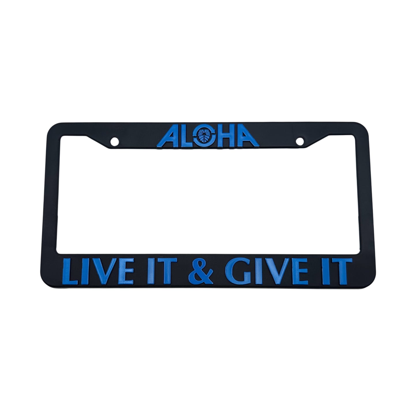 Blue License Plate Cover