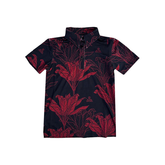 Ti Leaf Youth Polo Red