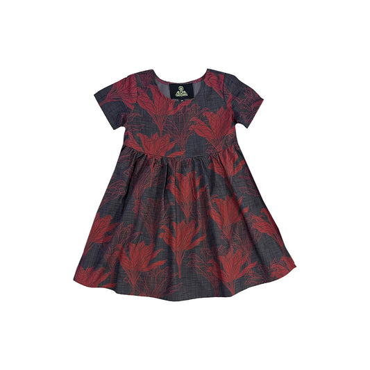 Ti Leaf Babydoll Girl Dress Red