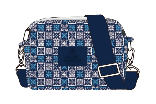 AG BLUE QUILT CROSSBODY
